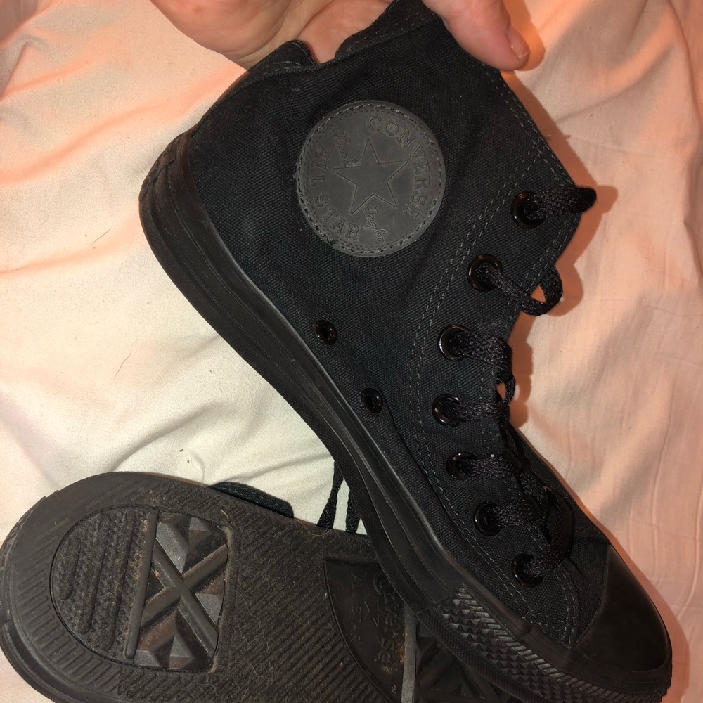 Converse black high top